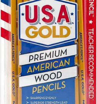 Write Dudes USA Gold Premium Cedar No. 2 Pre-Sharpened Pencils 12-Count (DDR56)